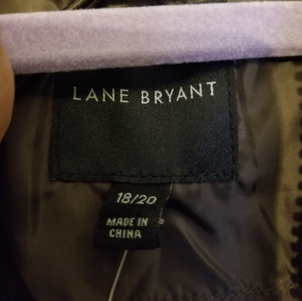 NWT Lane Bryant Prima Packable Ruffer Color Bitter Chocolate Size 18/20 - Picture 9 of 14